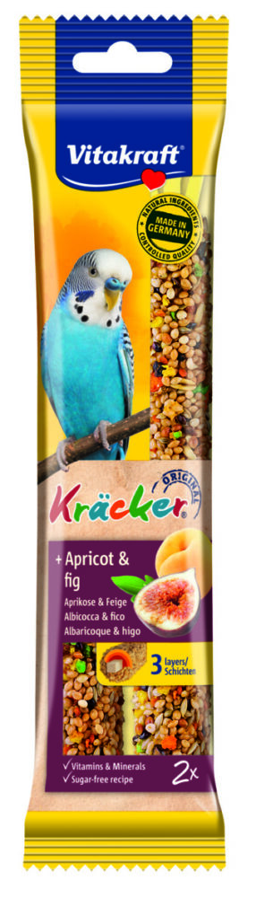 Vitakraft Kracker Apricot & Fig Budgie 2pcs
