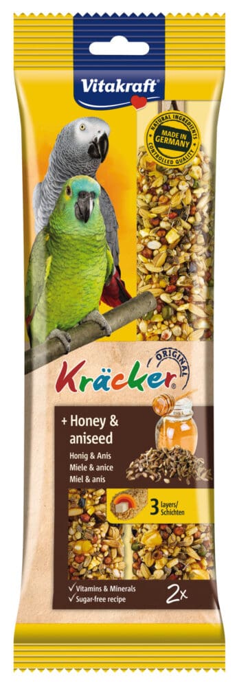 Vitakraft Kracker Honey African Parrot 2pcs