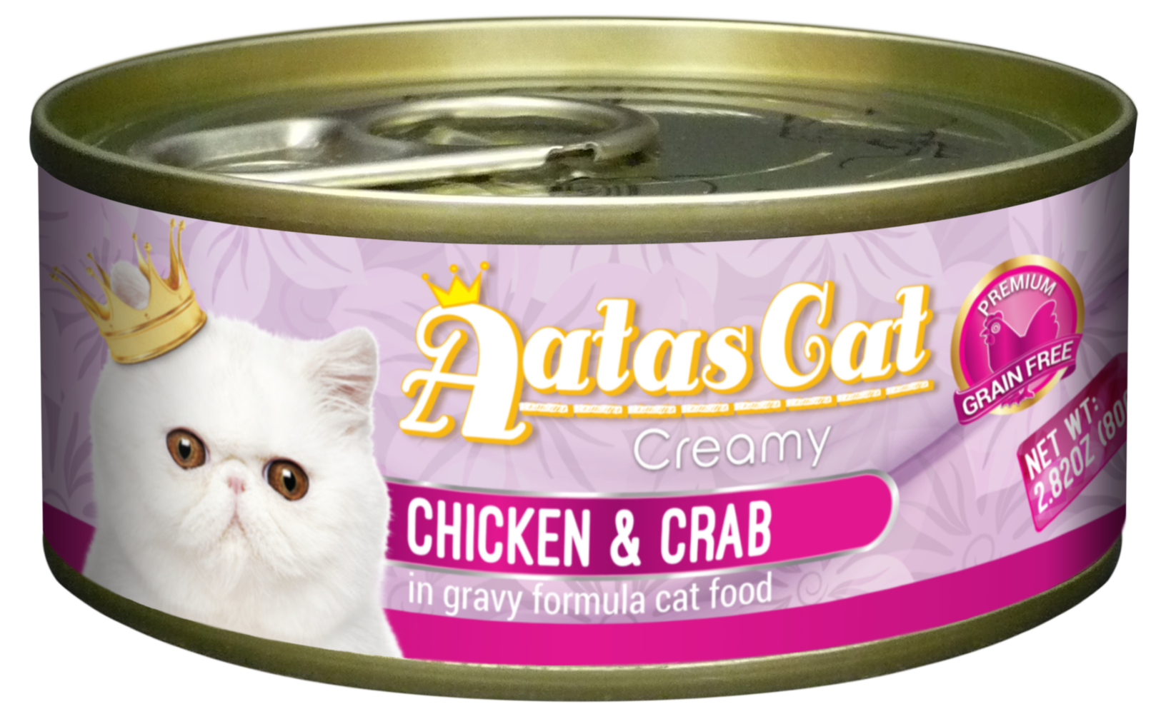 Aatas Cat Creamy Chicken & Crab in Gravy 80g