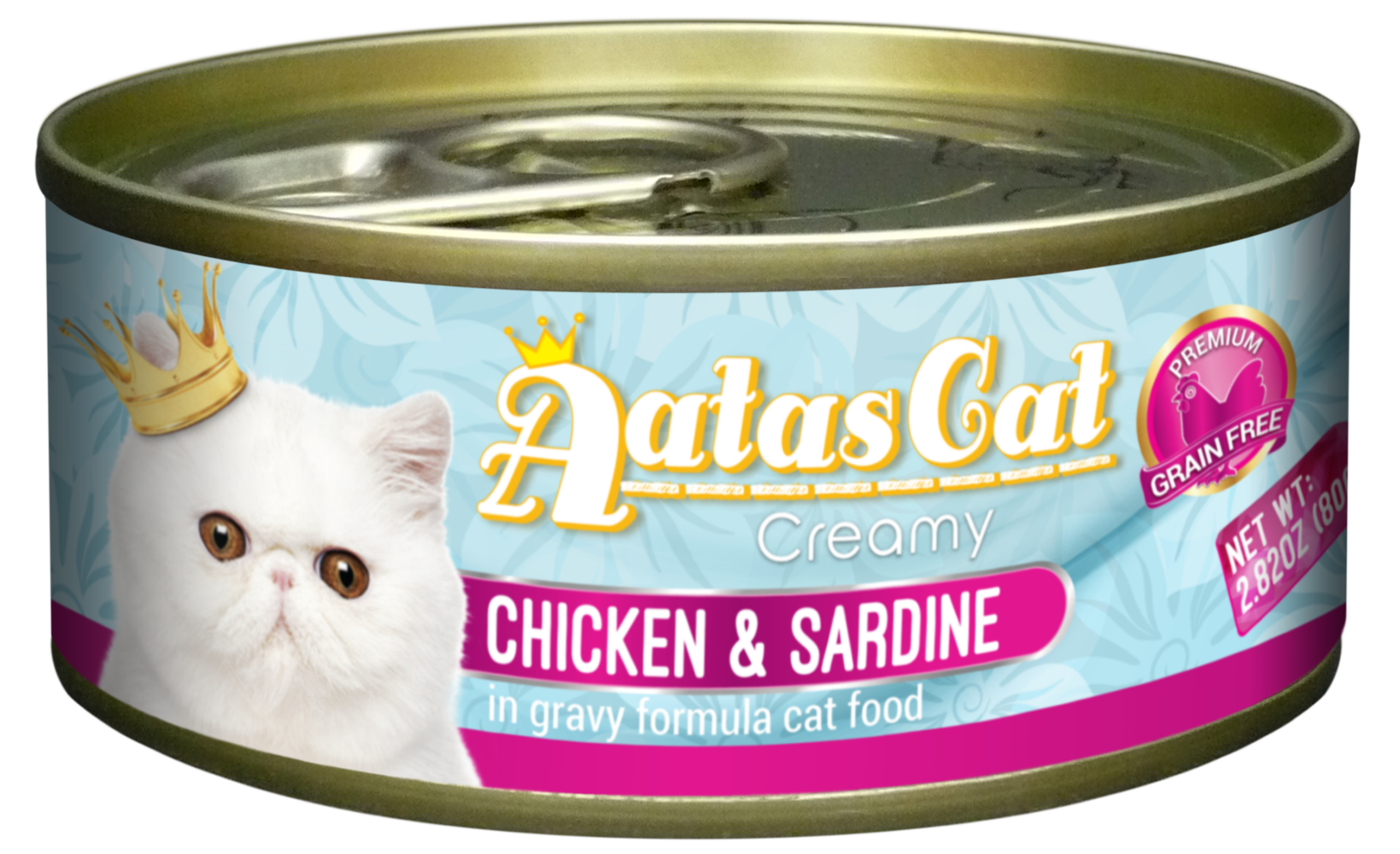 Aatas Cat Creamy Chicken & Sardine in Gravy 80g