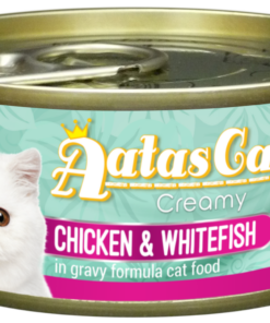 Aatas Cat Creamy Chicken & Whitefish in Gravy 80g