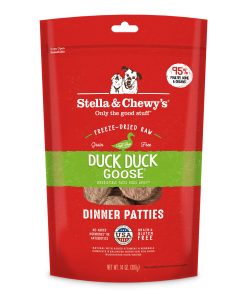  Stella & Chewy's Duck Duck Goose Freeze-Dried Raw Dinner Patties (2 Sizes)