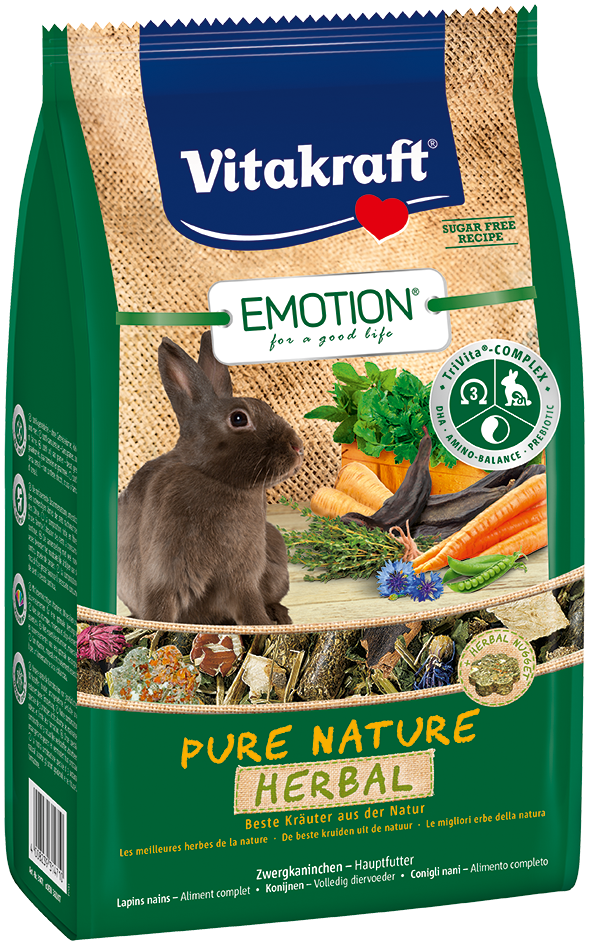Vitakraft Emotion Pure Nature Herbal Rabbit 600g