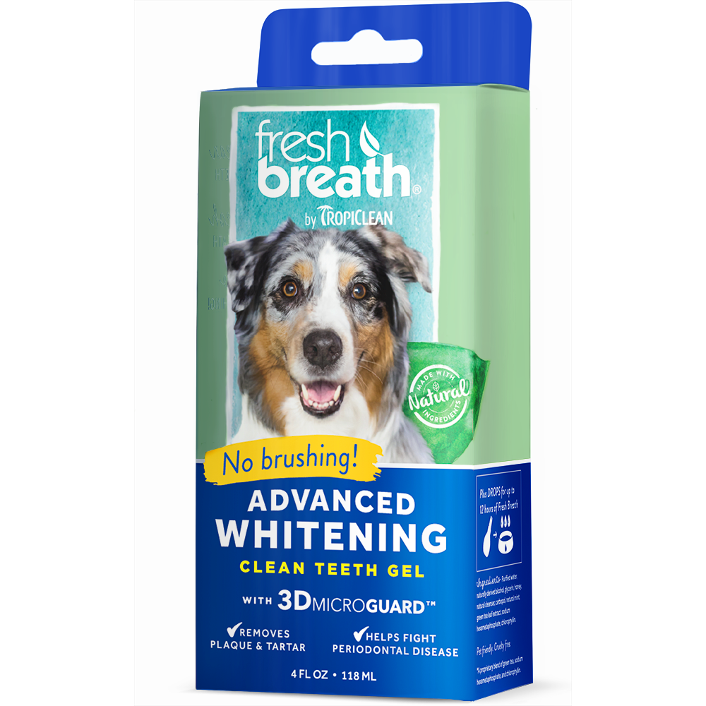 TropiClean Advanced Whitening Gel - With 3D Micro Guard for Dogs