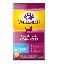 Wellness Complete Health Small Breed Senior Dog - Turkey & Peas 4lb