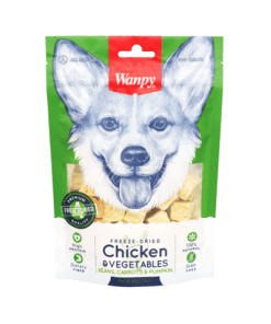 Wanpy Freeze Dried Chicken & Vegetable Dog Treats 40g