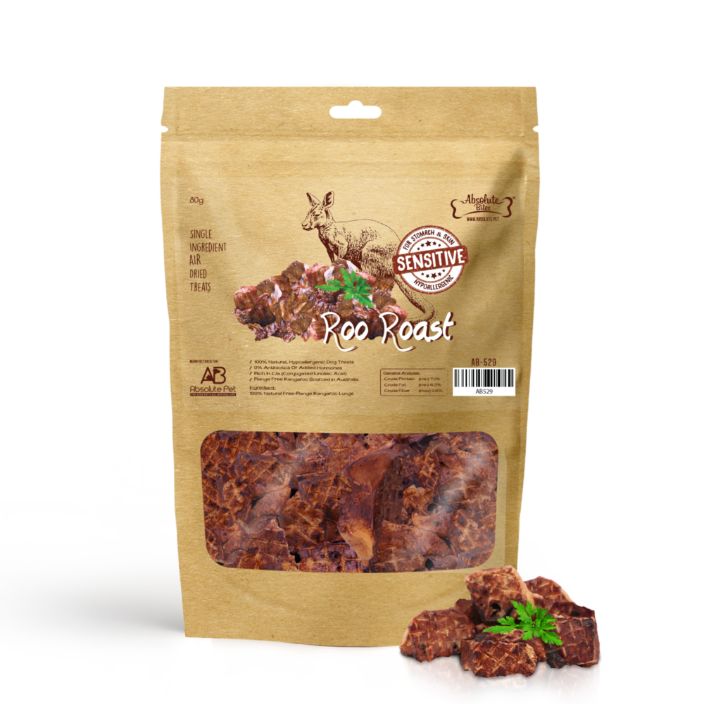 Absolute Bites Air Dried Roo Waffles 80g