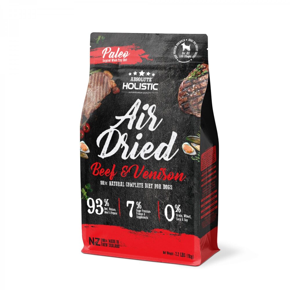 Absolute Holistic Air Dried Beef & Venison For Dog 1kg