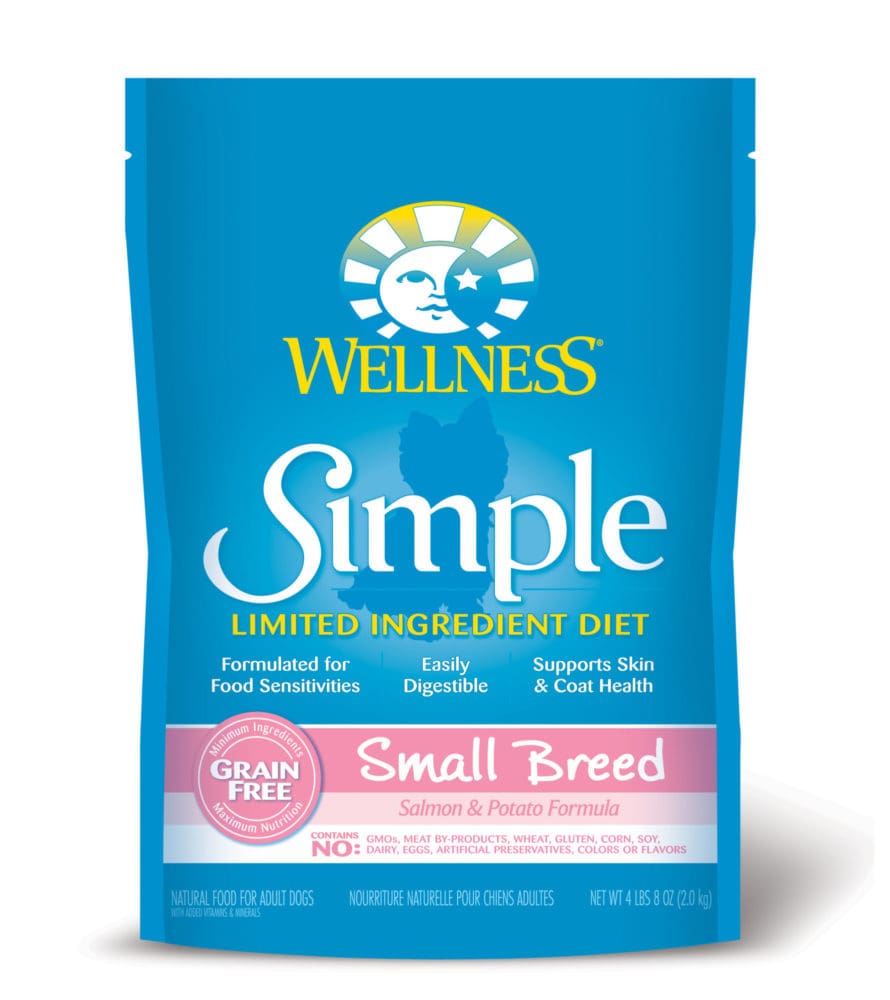 Wellness Simple Grain-Free Salmon & Potato Formula for Small Dog Breed 4lb