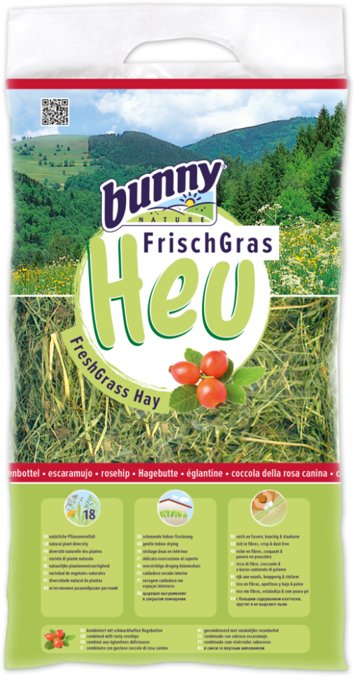 Bunny Nature FreshGrass Hay with Rosehip 500g