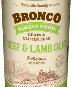 Bronco Beef & Lamb Olio Dog Food 390g