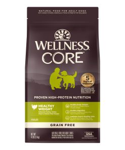 Wellness Core Grain-Free Healthy Weight (Deboned Turkey, Turkey Meal & Chicken Meal) Dry Dog Food (3 Sizes)