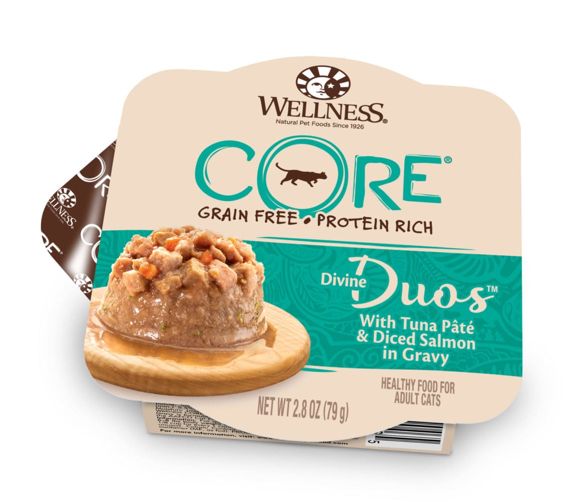 Well Divine Duos with Tuna Pâté & Diced Salmon for Cat 2.8oz