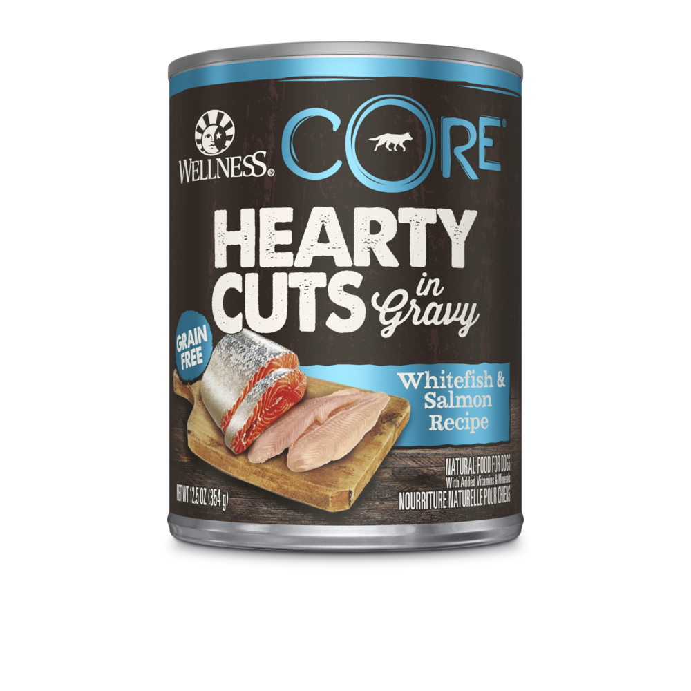 Wellness Core Hearty Cuts for Dog – Whitefish & Salmon 12.5oz