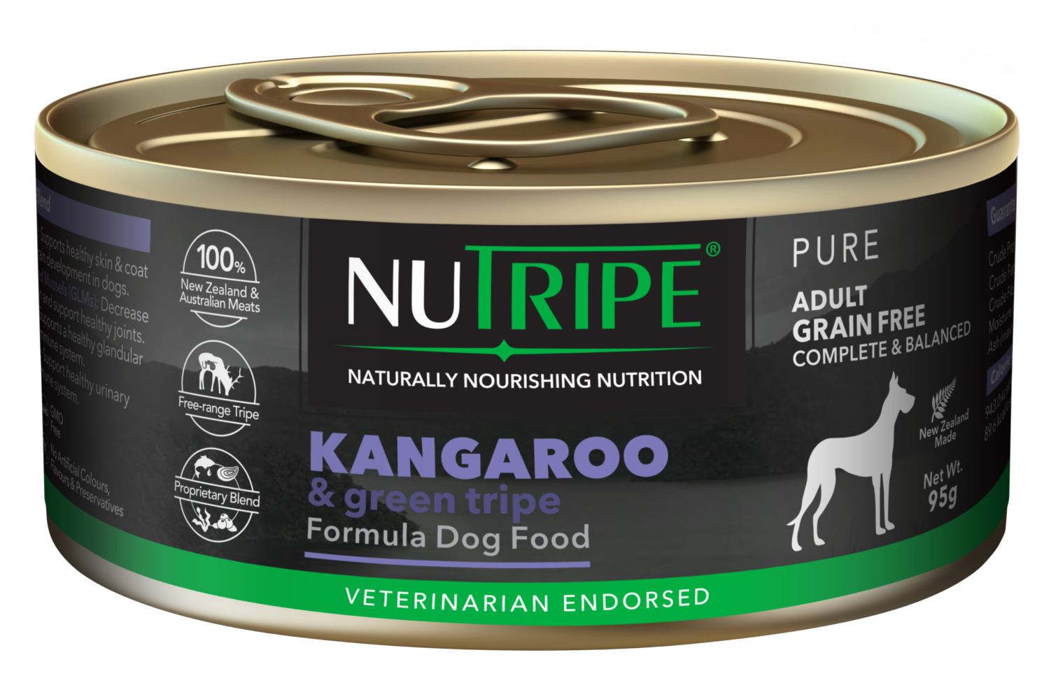 Nutripe Pure Kangaroo & Green Tripe Dog