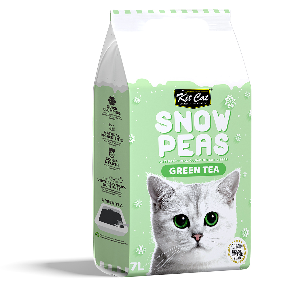 Kit Cat Snow Peas Cat Litter (Green Tea) 7L