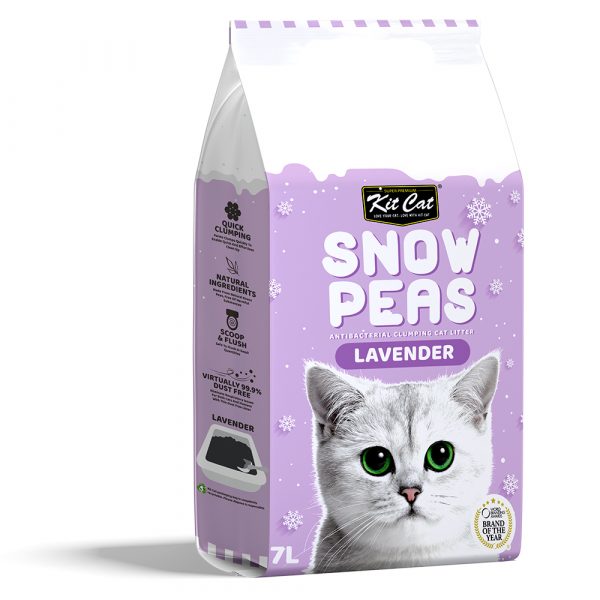 Kit Cat Snow Peas Cat Litter (Lavender) 7L