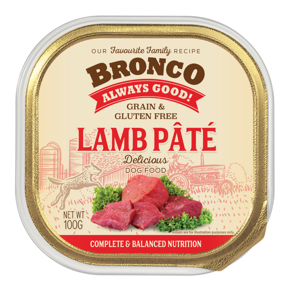 Bronco Lamb Pate Tray 100g