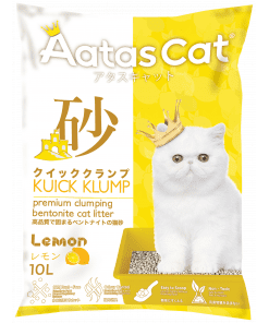 Aatas Cat Kuick Klump Bentonite Cat Litter Lemon 10L