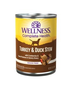 Wellness Stews Grain-Free – Turkey & Duck Wet Dog Food 12.5oz