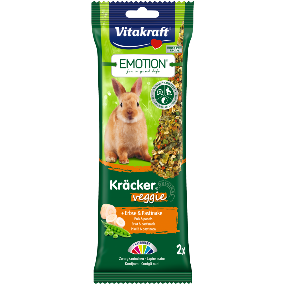 Vitakraft Emotion Kracker Veggie Rabbit 2pcs