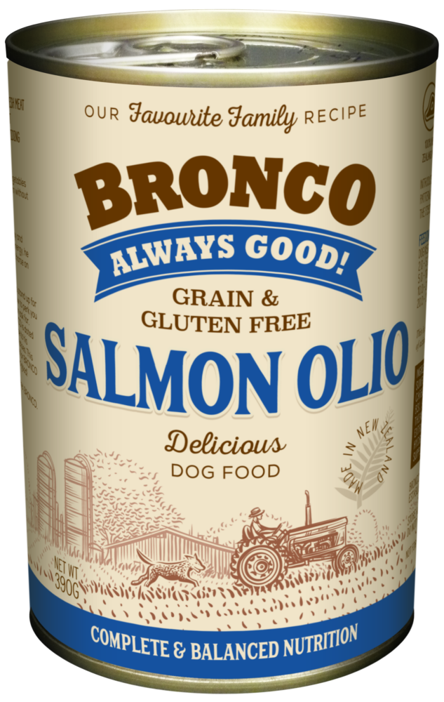 Bronco Salmon Olio 390g