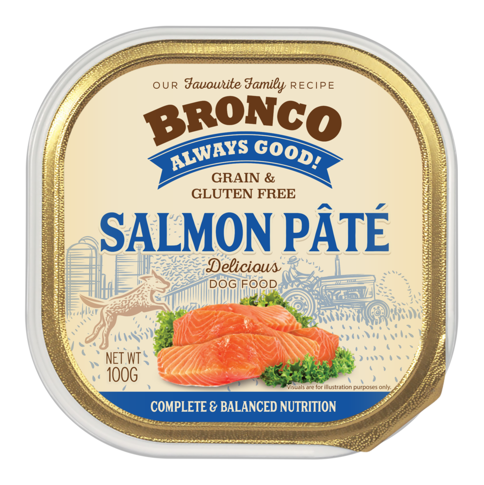 Bronco Salmon Pate Tray 100g