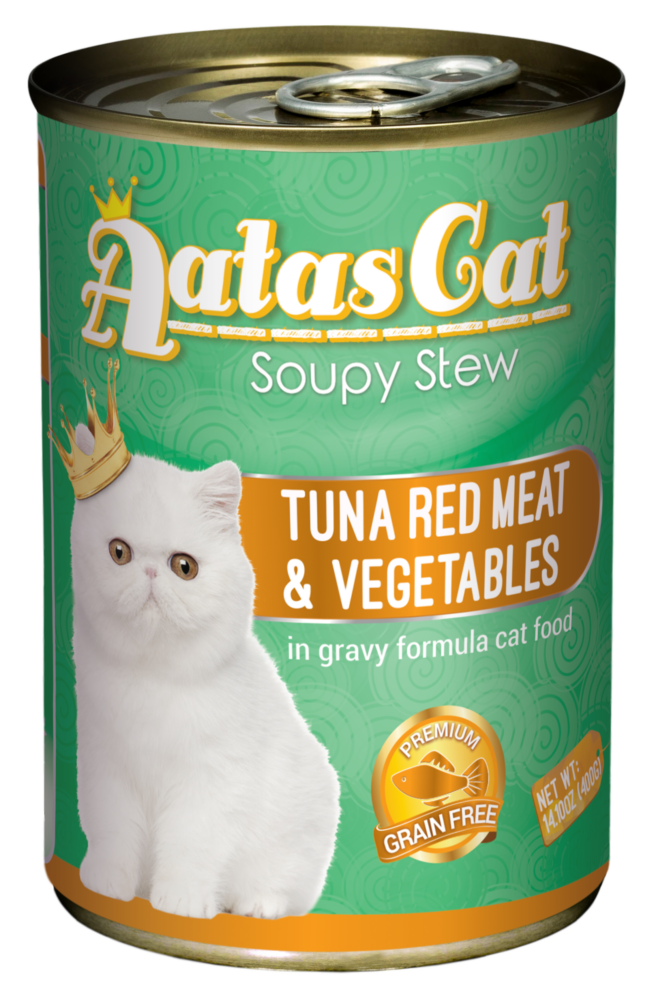 Aatas Cat Soupy Stew Tuna Red Meat w Vegetables 400g