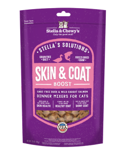 Stella & Chewy's Stella's Solutions Skin & Coat Duck & Salmon Freeze-Dried Raw Cat Food, 7.5oz