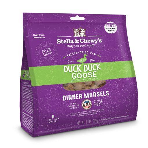 Stella & Chewy's Duck Duck Goose Dinner Morsels Freeze-Dried Raw Cat Food (2 Sizes)