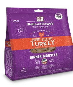 Stella & Chewy's Tummy Ticklin' Turkey Dinner Morsels Freeze-Dried Raw Cat Food (2 Sizes)