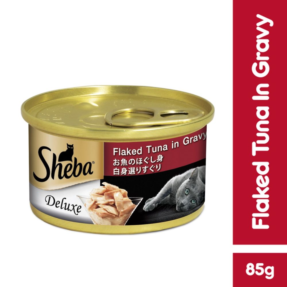 Sheba Can Cat Food Wet Food Flaked Tuna In Gravy 85g