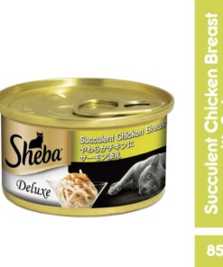 Sheba Can Cat Food Wet Food Succulent Chicken Breast with Salmon 85g