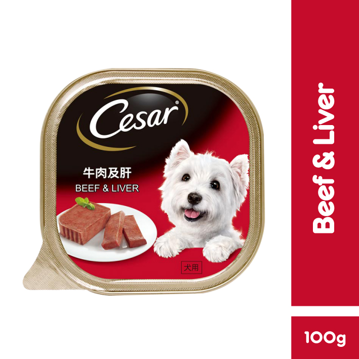 Cesar Dog Food Wet Food Beef & Liver 100g