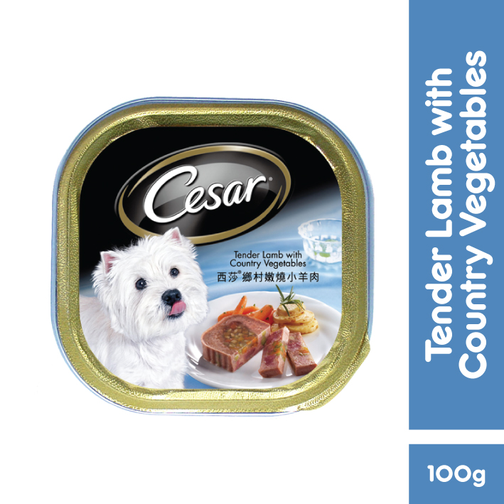 CESAR Dog Food Wet Food Tender Lamb with Country Vegetables 100g