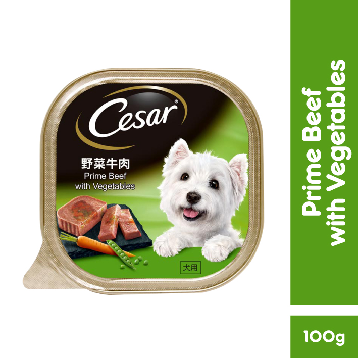Cesar Dog Food Wet Food Prime Beef with Vegetables 100g
