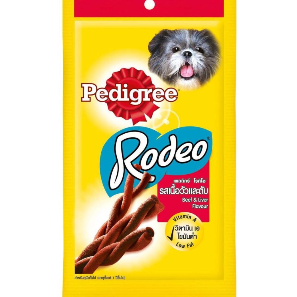 Pedigree Dog Treat Dog Snack Rodeo Beef & Liver 90g