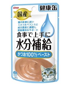 Aixia Kenko Pouch-Water Supplement Skipjack Tuna Paste Wet Food for Cats 40g