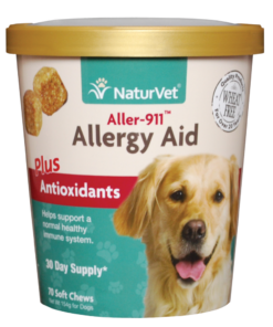 NaturVet Aller-911 Allergy Aid Plus Antioxidants for Dog 70ct