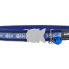Red Dingo Cat Design Collar - Dark Blue