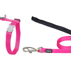 Red Dingo Cat Combo Classic - Harness & Lead - Hot Pink
