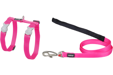 Red Dingo Cat Combo Classic - Harness & Lead - Hot Pink