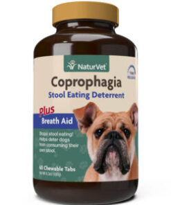 NaturVet Coprophagia Stool Eating Deterrent Chewable Tablets for Dog 60ct