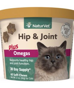 Naturvet Hip & Joint Plus Omegas for Cats 60ct