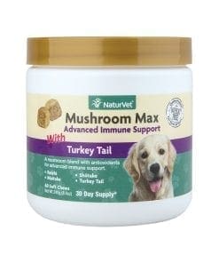 NaturVet Mushroom Max With Turkey Tail For Dog & Cat 60ct