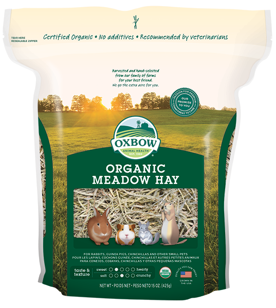 Oxbow Organic Meadow Hay for Small Animals 15oz