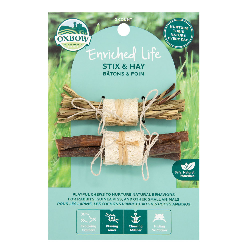 Oxbow Enriched Life - Stix & Hay Toy for Small Animals