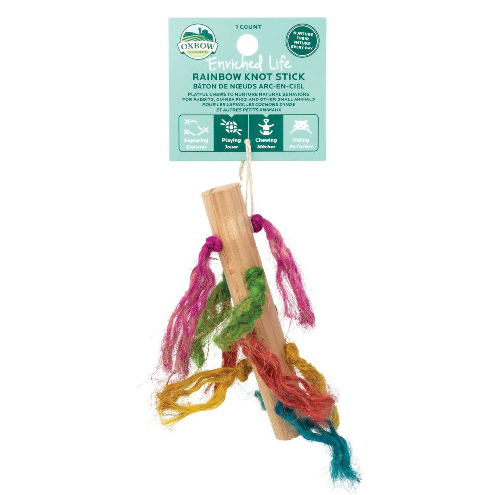 Oxbow Enriched Life - Rainbow Knot Stick Toy for Small Animals