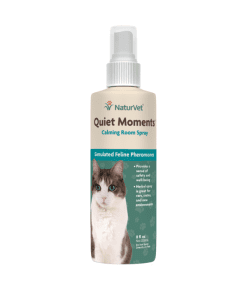 NaturVet Quiet Moments Herbal Calming Spray Feline for Cat 8oz