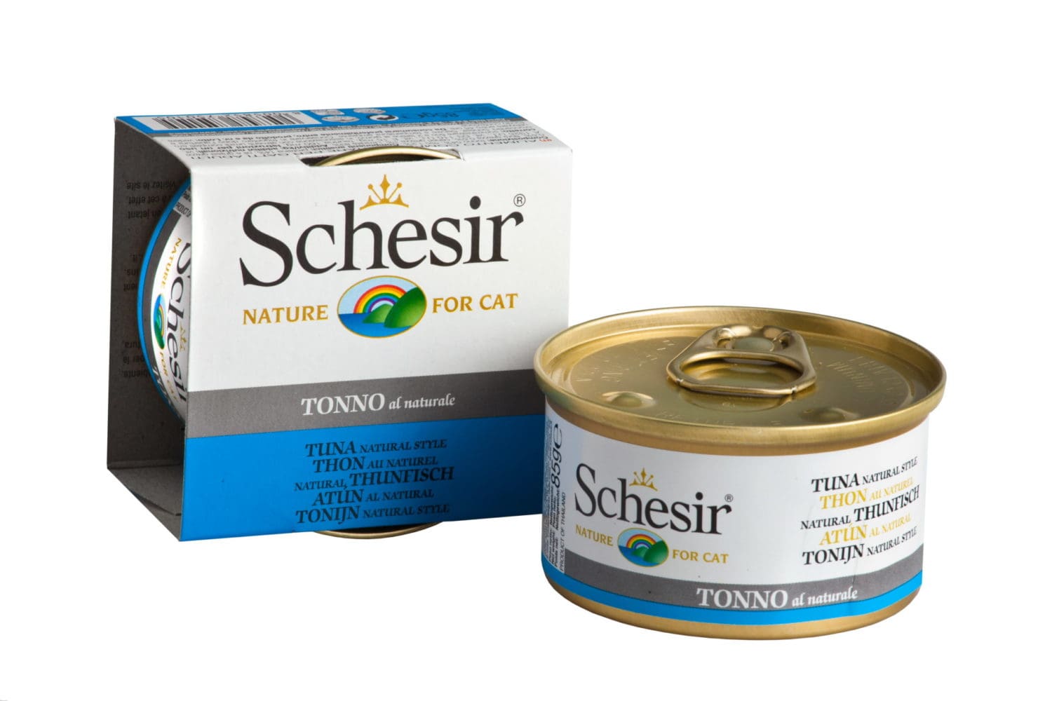 Schesir Cat Can in Water Tuna Natural Style Wet Cat Food